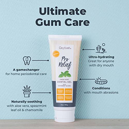 Premium Soothing Pro Relief Dental Gel Infused Zinc & Aloe Vera (4 Ounce (Pack of 1))