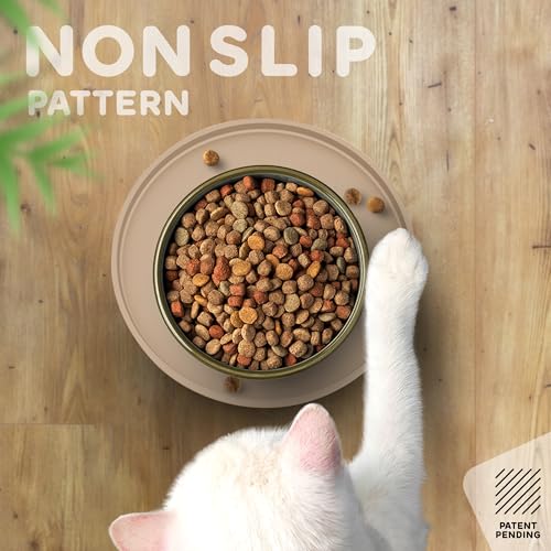 Dog Food Mat Round 10" (10" Round / Beige)