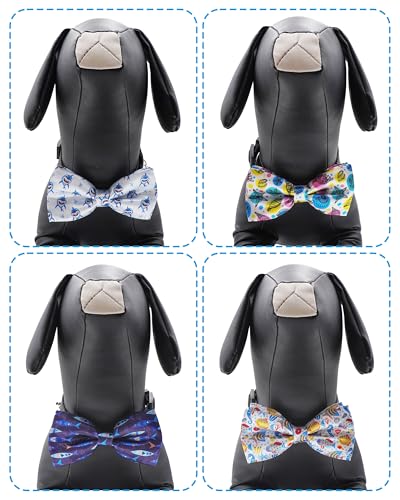 10 Pack Ocean Animals Dog Bowties for Large Dogs Sliding on Collar (M/L)