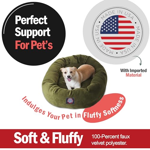 Micro Velvet Dog Bed (Fern)