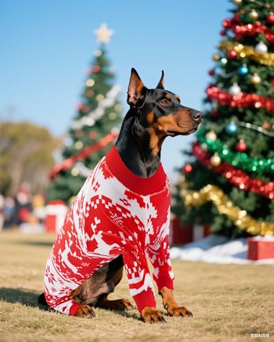4 Pack Christmas Velvet Dog Pajamas for Extra Large Dogs (XX-Large)