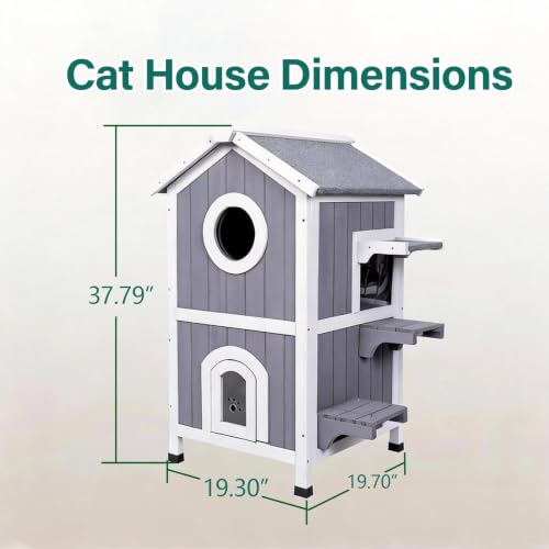 Outdoor Cat House (M Insulated Cat House)
