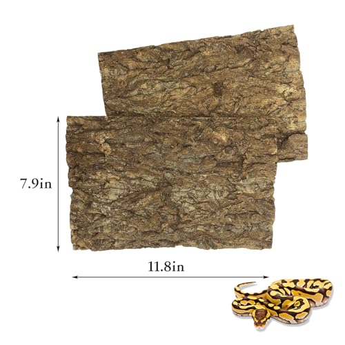 2PCS Cork Terrarium Background (2Pcs-11.8”x7.9”)