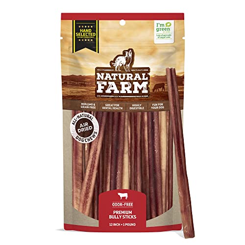 Odor Free Select Bully Sticks (12" Select - 1 Pound)