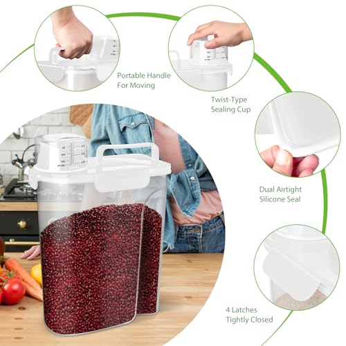 Rice Storage Container (6L/White)