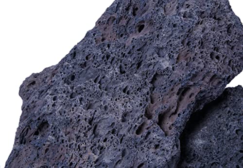 Black Lava Rock 16lb Aquarium Rocks Stones for Fish Tank Decor (04 Black Lava Stones（3-10inch,16lbs）)