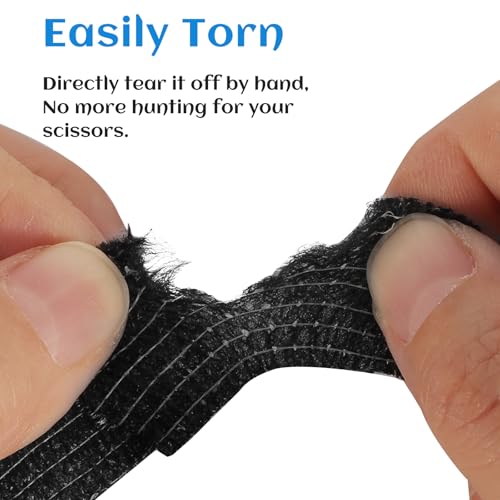24 Rolls Elastic Self Adhesive Bandage Wrap 1 Inch (1 Inch-24 Count Black)