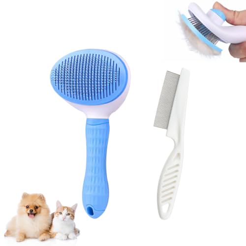 Dog & Cat Brush (Blue and White)