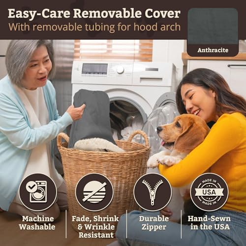 Rectangle Cozy Cave Dog Bed (Anthracite / Large)