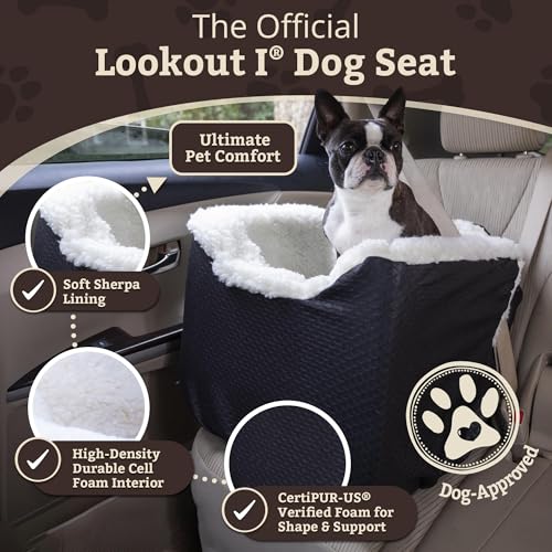 Dog Car Seat for Dogs up to 18lbs (Black Diamond / Small)