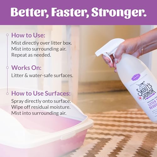 Professional Strength Cat Litter Box Deodorizing Spray