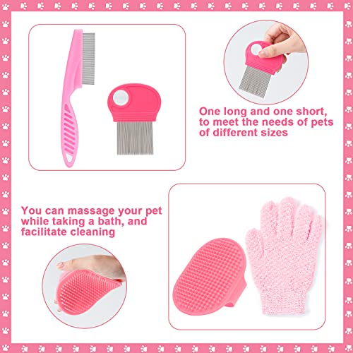 Pink Small Animal Grooming Kit with Nail Clipper (Pink)