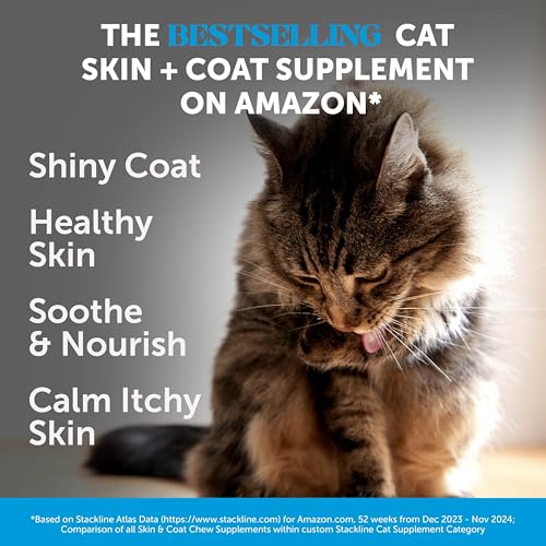 Vet Backed Skin & Coat Cat Vitamins (90-Day Supply)