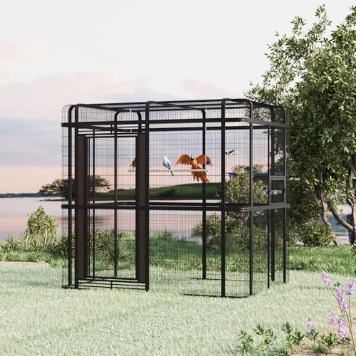 Large Bird Cage Extension Part (33.5“ Extension Black)