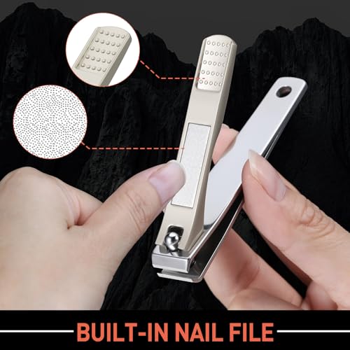 2PCS Nails Clipper Set (Champagne / Medium - Set of 2)