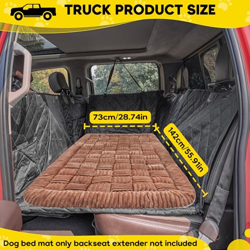 Dog Car Bed Mat Non (Brown / For Truck//Large SUVs（56"x28.7"))