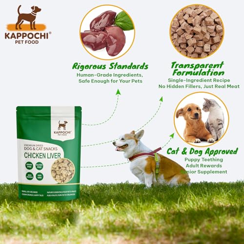 Freeze Dried Chicken Liver Dog Treats (3.5 Ounce (Pack of 1))