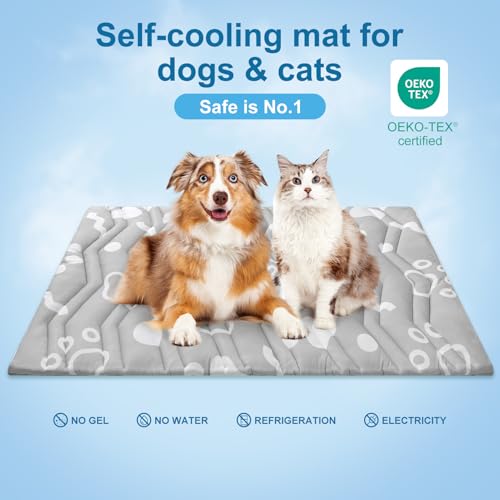 Cooling Mat for Medium Dogs (Grey / 36.0"L x 23.0"W x 1.0"Th(M))