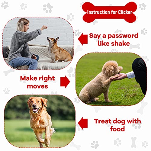18 Pcs Dog Training Clicker with Wrist Strap for Pets (Multicolor)