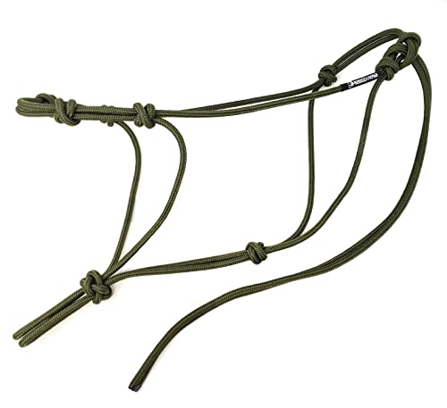 Horse Rope Training Halter (Olive Green / Weanling)