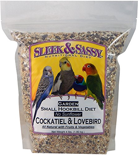 Garden Small Hookbill No Sunflower Bird Food for Lovebirds (4 Pound (Pack of 1))