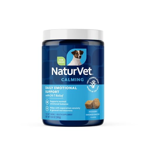 Emotional Support Daily Calming Aid Dog Supplement (120 Count (Soft Chews))