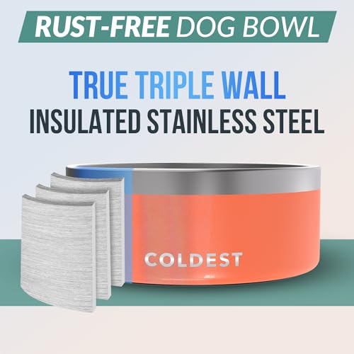 Coldest Dog Bowl (100 oz / Candy Red Glitter)