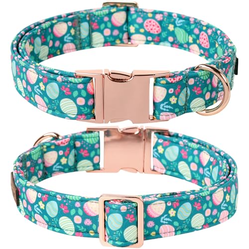Easter Dog Collar Bowtie (Eggs Cluster / X-Large (Pack of 1))