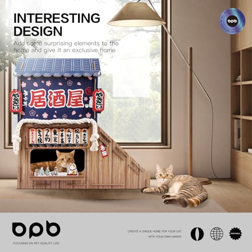 Cardboard Cat House for Indoor Cats