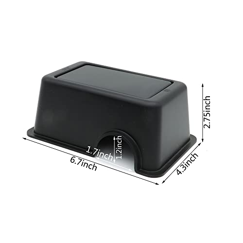 Reptile Hide Box Snake Hide Feel Secure and Safe (Black / Small 2 Pcs)