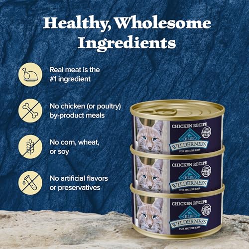 Wilderness Chicken Adult 7+ Wet Cat Food Paté (3 Ounce (Pack of 24))