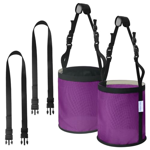 Horse Feed Bag 2 Pcs (2 Pcs Purple)