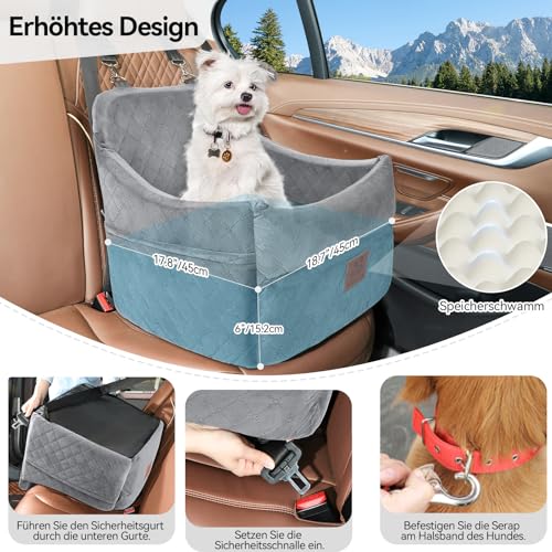 Dog Car Seat for Small (Gray)