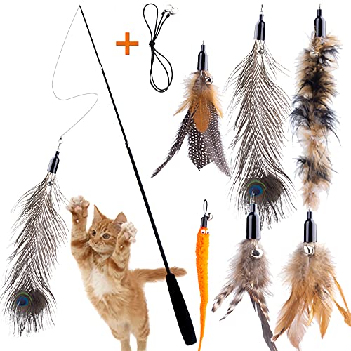 Retractable Cat Wand Toys