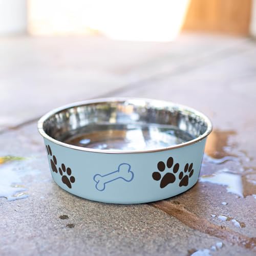 Bella Dog Bowls (Murano Blue / Large (35-65lbs))