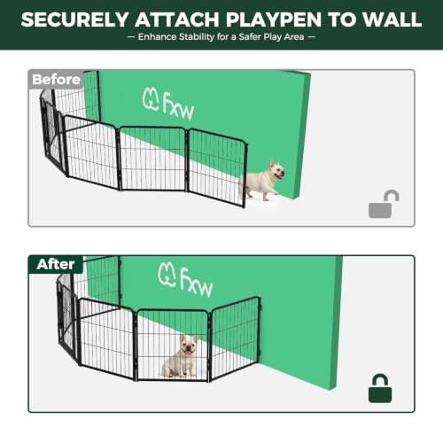 Homeplus Indoor Dog Playpen with Fence (Black / 40"H)