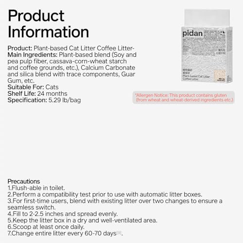 Tofu Cat Litter with Recycled Coffee Grounds