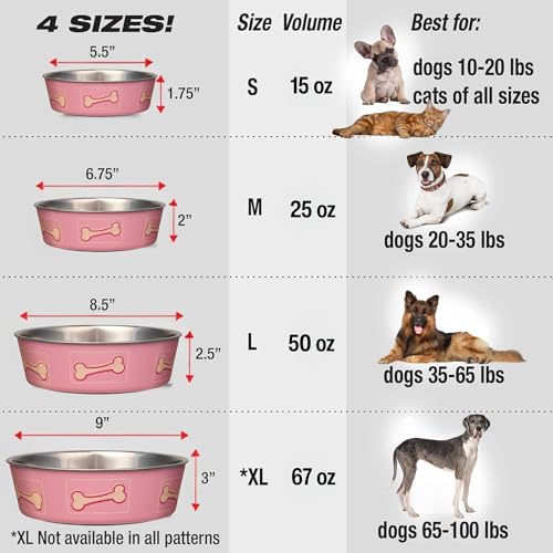Bella Dog Bowls (Coastal Pink / Small (10-20lbs))
