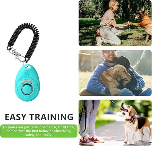Dog Training Treat Pouch with Training Clicker (Black)