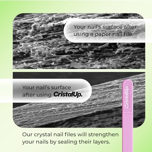 Cristal UP Glass Nail File for Purse (Rose Mist/Pink)