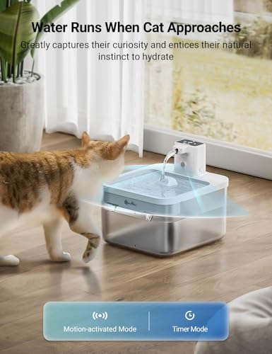 Cat Water Fountain Cordless (ABS White+Standard Filters / Standard)