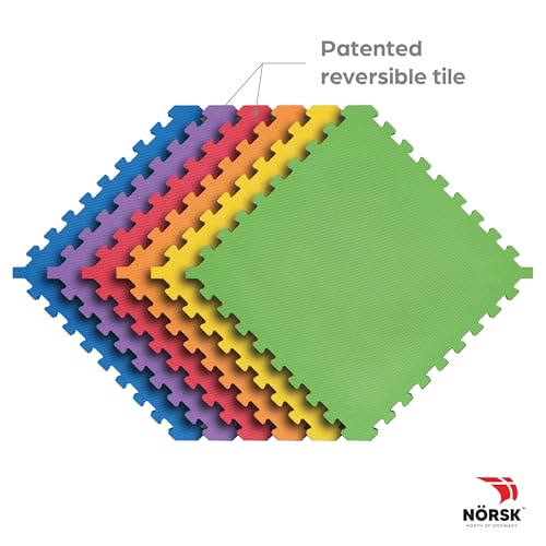 Dual Sided Reversible 1 (12 Tiles - 48 Sq. Ft. / Pack/Black)