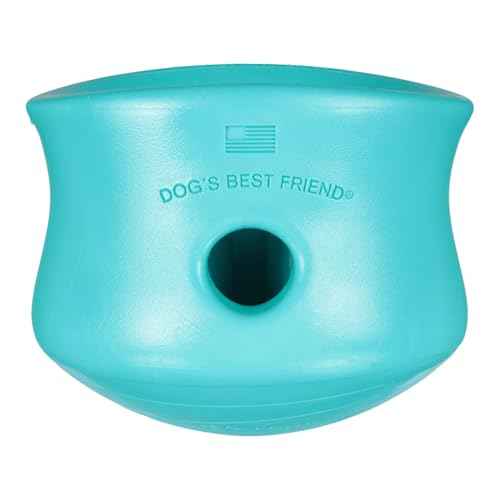 Zogoflex Toppl Interactive Treat Dispensing Puzzle Dog Toy for Mental Stimulation & Enrichment (X-Large / Teal)