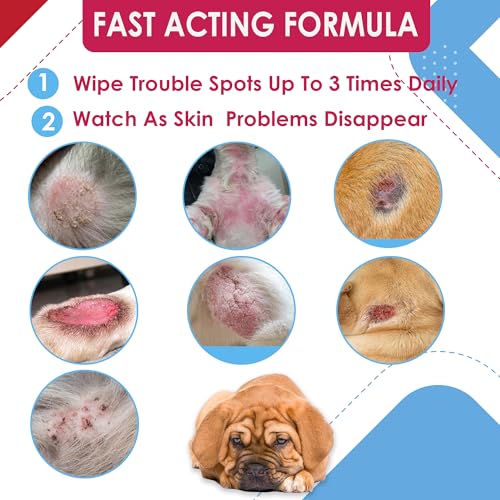 Truseb Chlorhexidine Wipes for Dogs Cats Horses with Aloe Vera