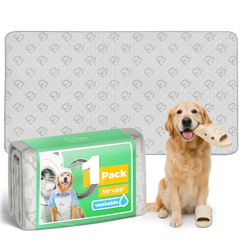 Washable Pee Pads for Dogs (Khaki / 39" x 85" (1 Pack))