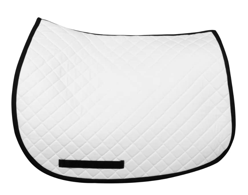 Tuffrider All Purpose Saddle Pad (White/Black)