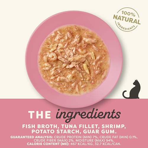 Tuna Fillet & Shrimp in Gravy Wet Cat Food 24 (2.47 Ounce (Pack of 24))