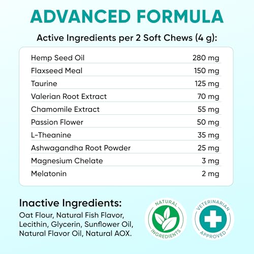 Hemp Calming Chews for Dogs (Green)