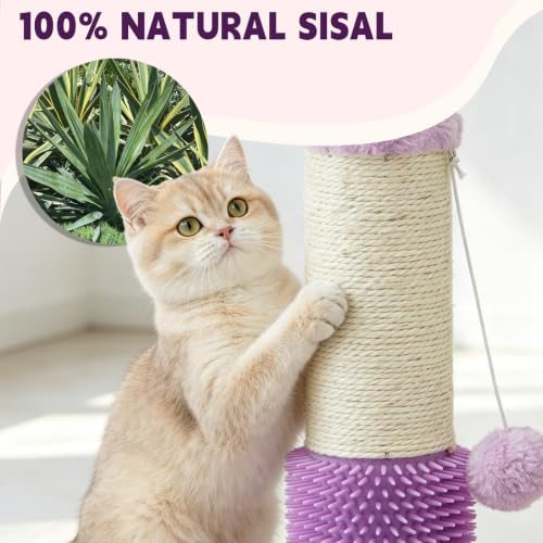45" Tall Cat Scratching Post for Large (pruple-45inch)