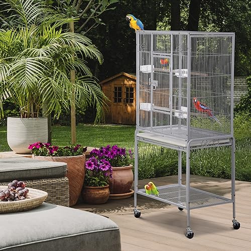 53 Inch Bird Cage (White)